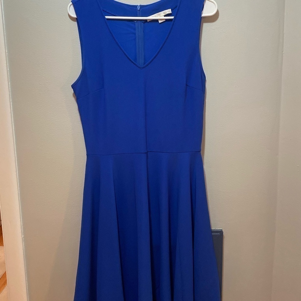 Boston Proper Blue Dress with Zipper